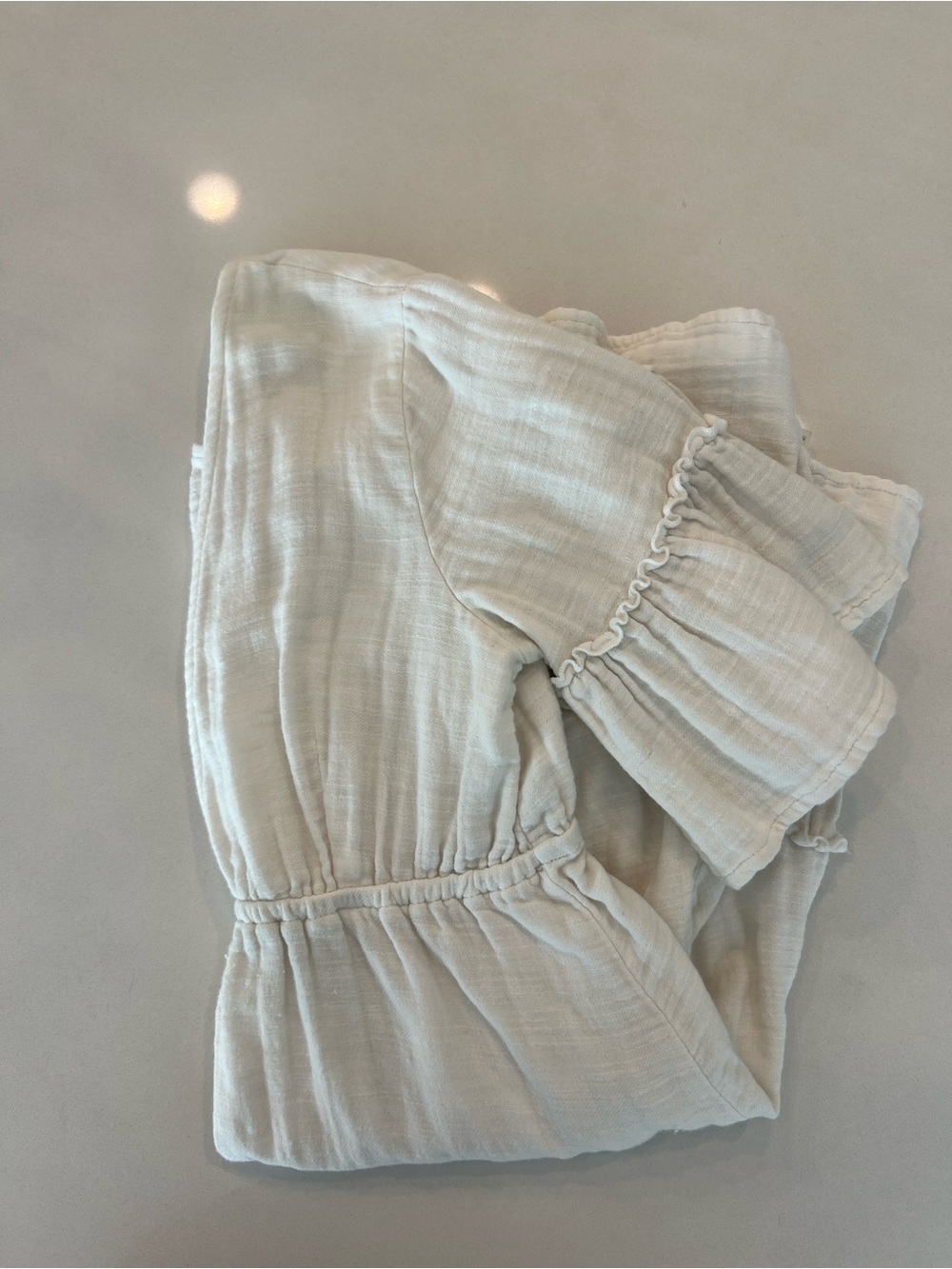 Billabong White V-Neck Tiered Beach Cover-Up - Picture 4 of 7
